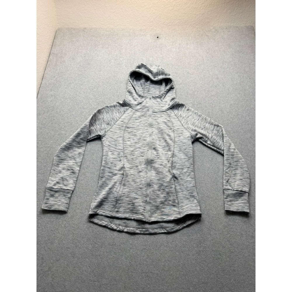 Spyder Scuba Hoodie Full Zip Space Dye Heathered Gray Jacket Womens Size M